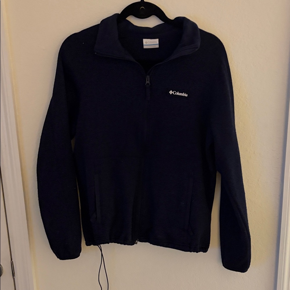 Columbia Men's Dark Blue Zip-Up Sweater